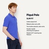 image:imageAmazon Essentials Mens SlimFit ShortSleeve Cotton Pique Polo ShirtBlue