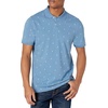 image:imageAmazon Essentials Mens SlimFit ShortSleeve Cotton Pique Polo ShirtBlue Palm Tree Print
