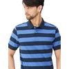 image:imageAmazon Essentials Mens SlimFit ShortSleeve Cotton Pique Polo ShirtBlueNavy Rugby Stripe