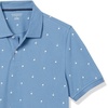 image:imageAmazon Essentials Mens SlimFit ShortSleeve Cotton Pique Polo ShirtBlueWhite Palm