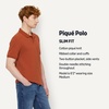 image:imageAmazon Essentials Mens SlimFit ShortSleeve Cotton Pique Polo ShirtBrick Red