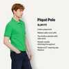 image:imageAmazon Essentials Mens SlimFit ShortSleeve Cotton Pique Polo ShirtBright Emerald Green