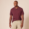 image:imageAmazon Essentials Mens SlimFit ShortSleeve Cotton Pique Polo ShirtBurgundy