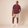image:imageAmazon Essentials Mens SlimFit ShortSleeve Cotton Pique Polo ShirtBurgundy