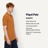 image:imageAmazon Essentials Mens SlimFit ShortSleeve Cotton Pique Polo ShirtCaramel