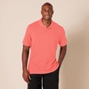 image:imageAmazon Essentials Mens SlimFit ShortSleeve Cotton Pique Polo ShirtCoral