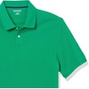 image:imageAmazon Essentials Mens SlimFit ShortSleeve Cotton Pique Polo ShirtGreen