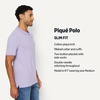 image:imageAmazon Essentials Mens SlimFit ShortSleeve Cotton Pique Polo ShirtLilac