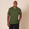 image:imageAmazon Essentials Mens SlimFit ShortSleeve Cotton Pique Polo ShirtOlive
