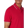 image:imageAmazon Essentials Mens SlimFit ShortSleeve Cotton Pique Polo ShirtRed Thin Stripe