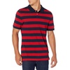 image:imageAmazon Essentials Mens SlimFit ShortSleeve Cotton Pique Polo ShirtRedNavy Rugby Stripe