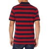 image:imageAmazon Essentials Mens SlimFit ShortSleeve Cotton Pique Polo ShirtRedNavy Rugby Stripe