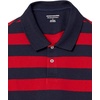 image:imageAmazon Essentials Mens SlimFit ShortSleeve Cotton Pique Polo ShirtRedNavy Rugby Stripe