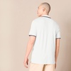 image:imageAmazon Essentials Mens SlimFit ShortSleeve Cotton Pique Polo ShirtWhite Thin Stripe