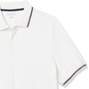 image:imageAmazon Essentials Mens SlimFit ShortSleeve Cotton Pique Polo ShirtWhite Thin Stripe