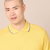 image:imageAmazon Essentials Mens SlimFit ShortSleeve Cotton Pique Polo ShirtYellow Thin Stripe