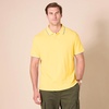 image:imageAmazon Essentials Mens SlimFit ShortSleeve Cotton Pique Polo ShirtYellow Thin Stripe