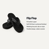 image:imageAmazon Essentials Unisex Kids Thong Flip Flop for Boys and GirlsBlack