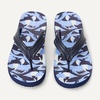 image:imageAmazon Essentials Unisex Kids Thong Flip Flop for Boys and GirlsNavy Sharks