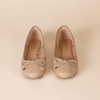 image:imageAmazon Essentials Womens Comfortable Round Toe Ballet Flats with BowBeige