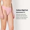 image:imageAmazon Essentials Womens Cotton Stretch HighCut Bikini PantyDusty Rose  Rose  Pale Pink 6pk