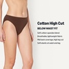 image:imageAmazon Essentials Womens Cotton Stretch HighCut Bikini PantyRich Hazel