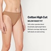 image:imageAmazon Essentials Womens Cotton Stretch HighCut Bikini PantyWashed Bronze