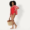 image:imageAmazon Essentials Womens Halter One Piece SwimsuitBright Poppy Red