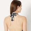 image:imageAmazon Essentials Womens Halter One Piece SwimsuitCream Black Floral