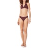 image:imageAmazon Essentials Womens LightSupport Padded Tie Halter Bikini Swimsuit Top Available in Plus SizeDeep Brown
