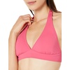 image:imageAmazon Essentials Womens LightSupport Padded Tie Halter Bikini Swimsuit Top Available in Plus SizeHot Pink