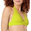 image:imageAmazon Essentials Womens LightSupport Padded Tie Halter Bikini Swimsuit Top Available in Plus SizeLime Green
