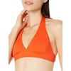 image:imageAmazon Essentials Womens LightSupport Padded Tie Halter Bikini Swimsuit Top Available in Plus SizeOrange