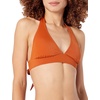 image:imageAmazon Essentials Womens LightSupport Padded Tie Halter Bikini Swimsuit Top Available in Plus SizeTerracotta