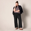 image:imageAmazon Essentials Womens Linen Blend Drawstring Relaxed Fit Wide Leg Pants Available in Plus SizeBlack
