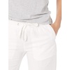 image:imageAmazon Essentials Womens Linen Blend Drawstring Relaxed Fit Wide Leg Pants Available in Plus SizeBright White