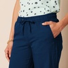 image:imageAmazon Essentials Womens Linen Blend Drawstring Relaxed Fit Wide Leg Pants Available in Plus SizeDark Blue