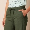 image:imageAmazon Essentials Womens Linen Blend Drawstring Relaxed Fit Wide Leg Pants Available in Plus SizeDark Olive