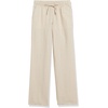 image:imageAmazon Essentials Womens Linen Blend Drawstring Relaxed Fit Wide Leg Pants Available in Plus SizeEcru Stripe