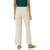 image:imageAmazon Essentials Womens Linen Blend Drawstring Relaxed Fit Wide Leg Pants Available in Plus SizeEcru Stripe