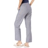 image:imageAmazon Essentials Womens Linen Blend Drawstring Relaxed Fit Wide Leg Pants Available in Plus SizeGrey Vertical Stripe