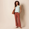 image:imageAmazon Essentials Womens Linen Blend Drawstring Relaxed Fit Wide Leg Pants Available in Plus SizeTerracotta