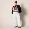 image:imageAmazon Essentials Womens Linen Blend Drawstring Relaxed Fit Wide Leg Pants Available in Plus SizeWhite