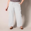 image:imageAmazon Essentials Womens Linen Blend Drawstring Relaxed Fit Wide Leg Pants Available in Plus SizeWhite