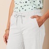 image:imageAmazon Essentials Womens Linen Blend Drawstring Relaxed Fit Wide Leg Pants Available in Plus SizeWhite