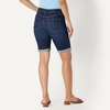 image:imageAmazon Essentials Womens MidRise Stretchy Denim Bermuda Shorts with Pockets Rolled CuffDark Wash