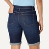 image:imageAmazon Essentials Womens MidRise Stretchy Denim Bermuda Shorts with Pockets Rolled CuffDark Wash
