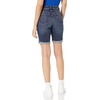 image:imageAmazon Essentials Womens MidRise Stretchy Denim Bermuda Shorts with Pockets Rolled CuffDark Wash