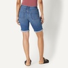 image:imageAmazon Essentials Womens MidRise Stretchy Denim Bermuda Shorts with Pockets Rolled CuffMedium Blue Vintage