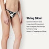 image:imageAmazon Essentials Womens NoTie String Swim Bikini BottomCream Black Floral